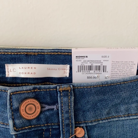 LC Lauren Conrad | skinny crop mid rise jeans - Picture 4 of 16